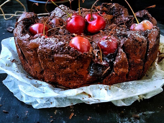 Brownie aux cerises