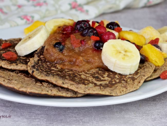 Pancakes faciles, sans gluten et sans oeufs VEGAN