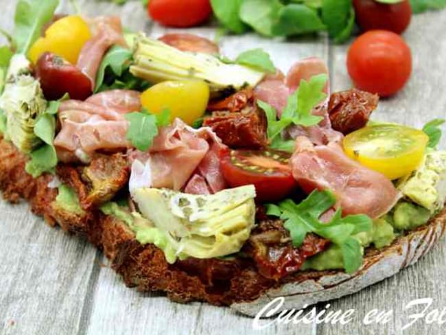 Tartines healthy, fraîches et colorées