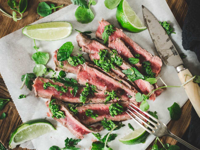 Salade de bœuf grillé et gremolata