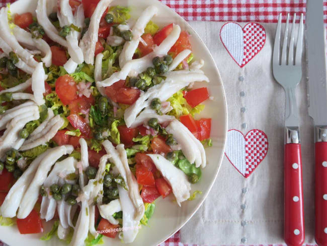 salade de raie à la vinaigrette tiède