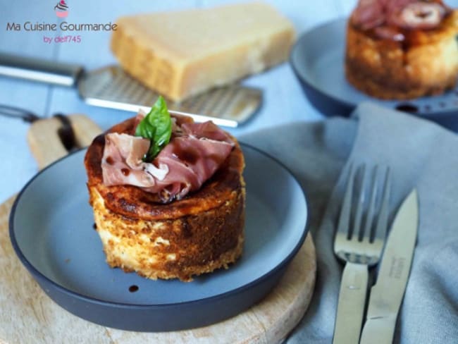 Cheesecake Parmigiano Reggiano et Prosciutto di Parma