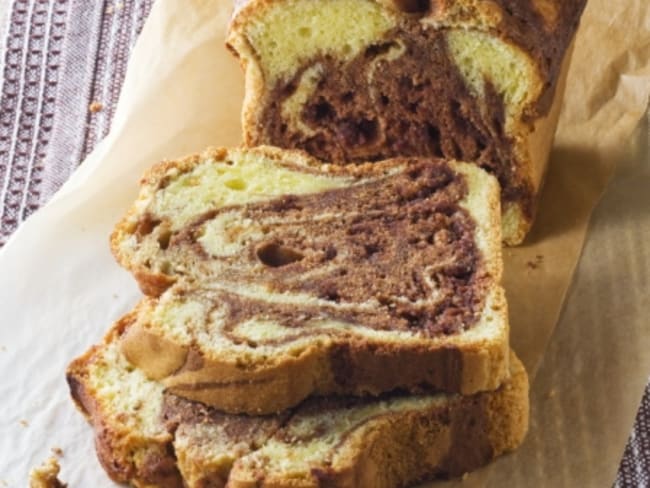 Gâteau marbré au chocolat : une recette facile