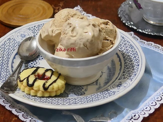 Glace au caramel sans sorbetière, facile et rapide