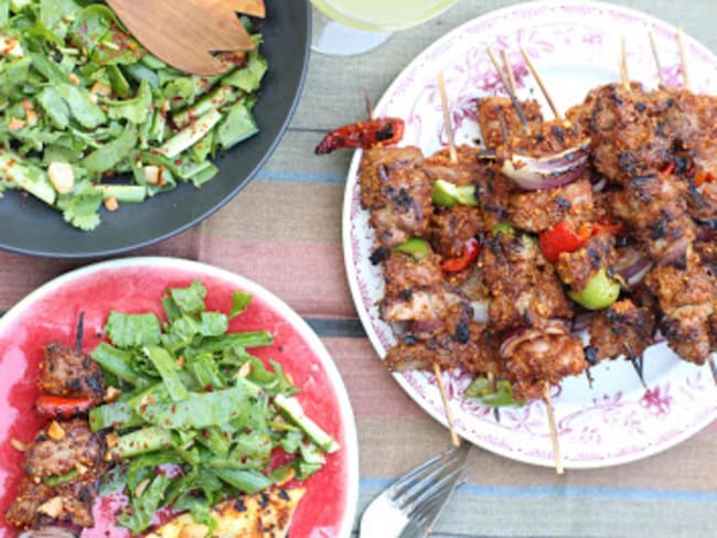 Brochettes d'agneau aux cacahuètes (Ghana)