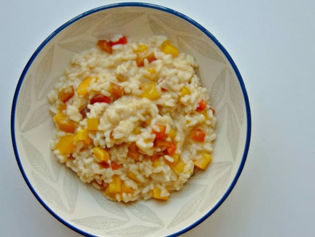 Risotto aux poivrons et scamorza