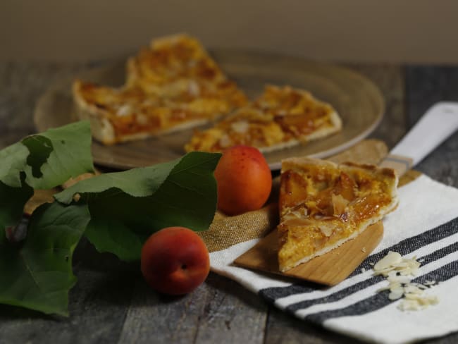 Tarte à la compotée d'abricots vanillés