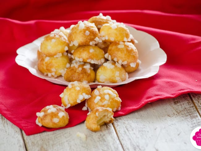 Chouquettes au sucre perlé