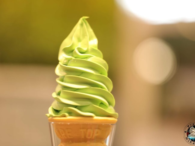 Glace au thé matcha