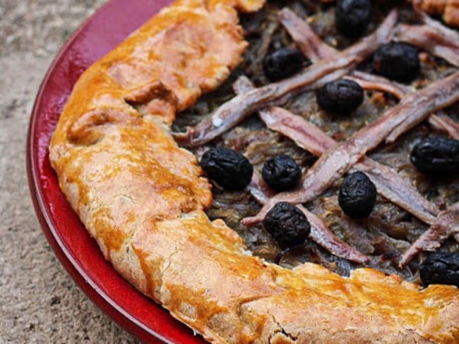 Tarte rustique comme une pissaladière