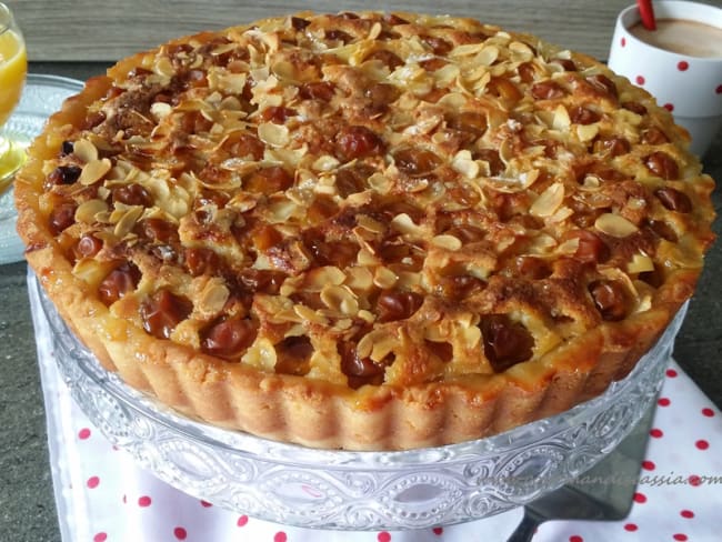 Tarte Amandine au Mascarpone aux Mirabelles