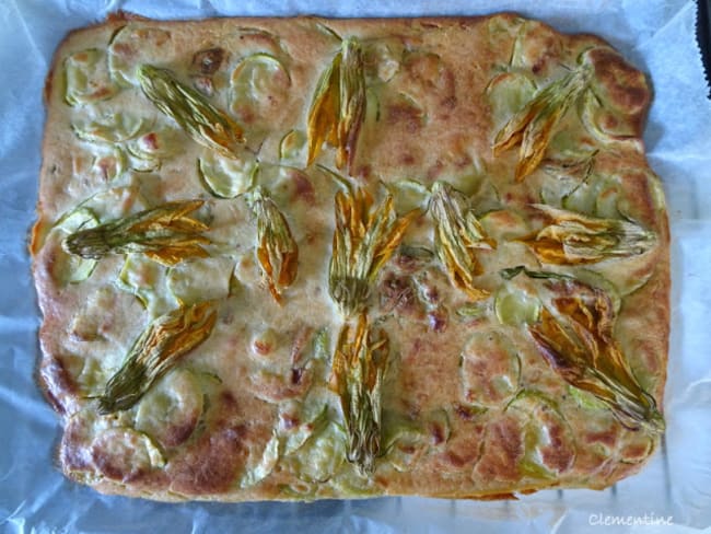 Scarpaccia salata - tarte aux courgettes