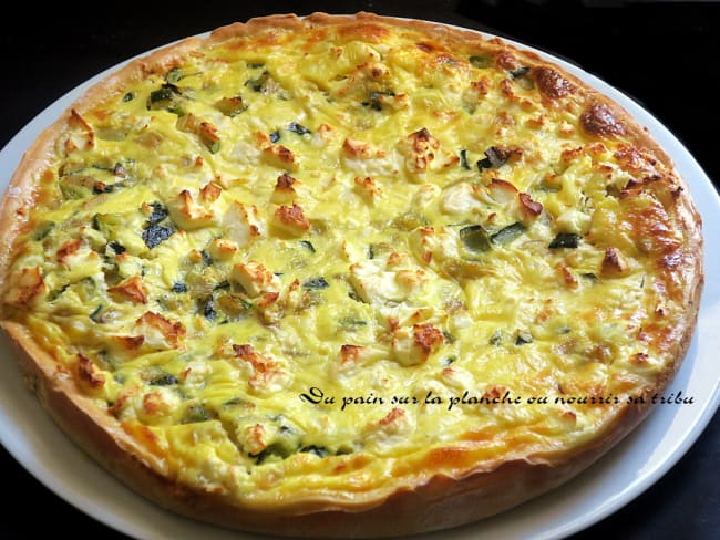 Tarte courgettes et fromage feta