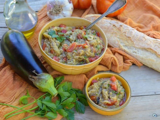 Salade d’aubergines à la marocaine inspirée du zaalouk