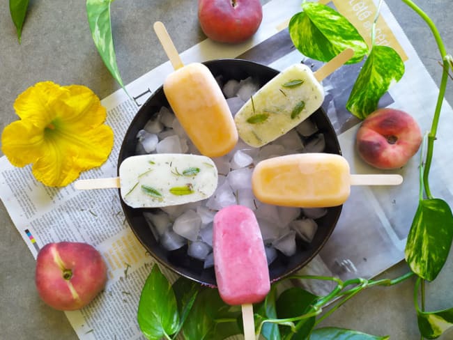 Popsicles aux fruits sans gluten et sans lactose