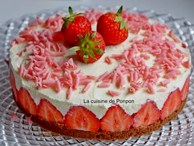 Fraisier sans cuisson