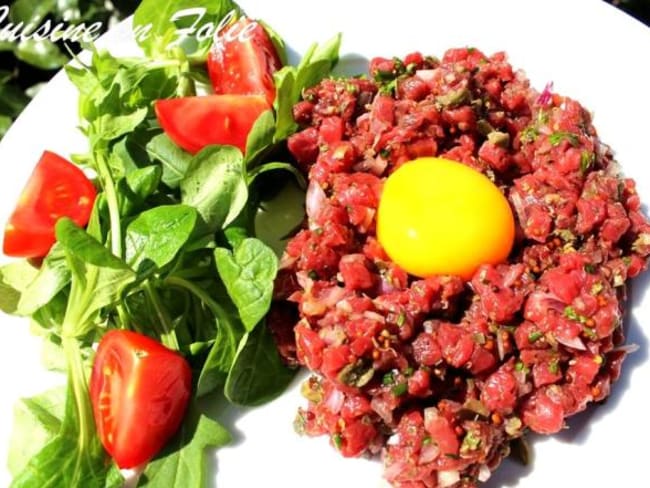 Tartare de boeuf au couteau