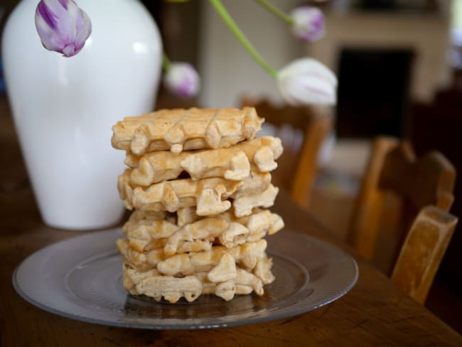 Gaufres vegan à l’épeautre sans sucres ajoutés