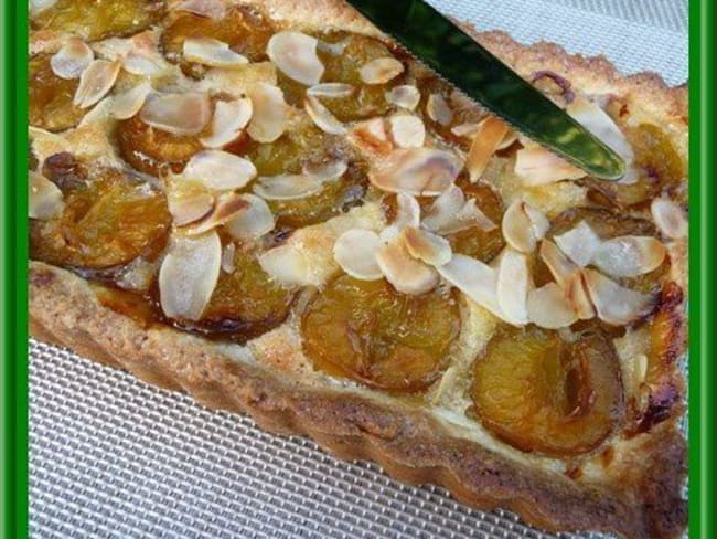 Tarte amandine aux prunes