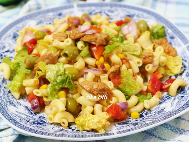 Salade de pâtes au thon sauce tomate