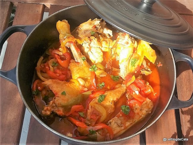 Poulet à la Basquaise