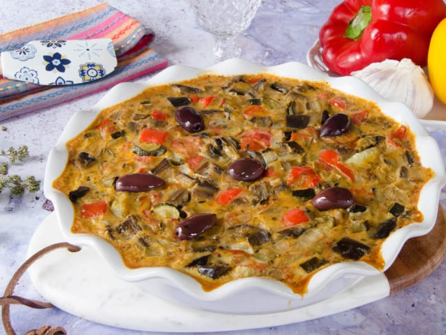 Clafoutis de légumes d'été façon ratatouille niçoise