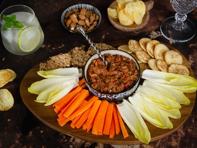 Muhammara syrien à base de poivrons et noix