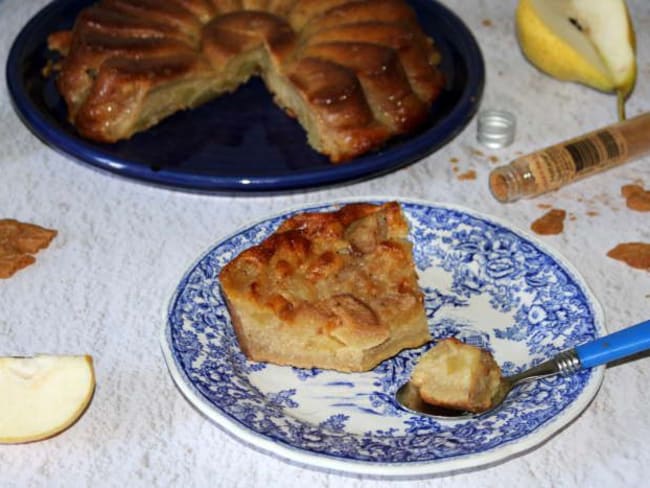 Flognarde poires speculoos