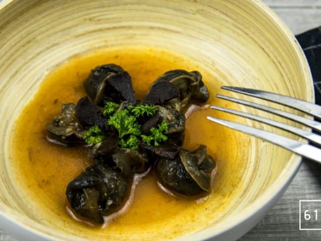 Escargots à l’italienne au beurre d'ail noir