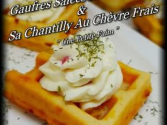 Gaufres salées au chorizo et sa chantilly au chèvre frais