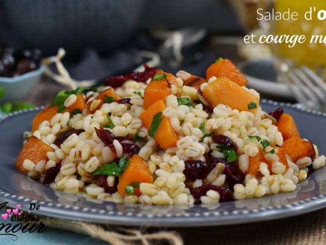 salade composée orge butternut