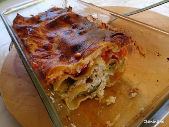 Lasagnes à la brandade de morue aux légumes de printemps