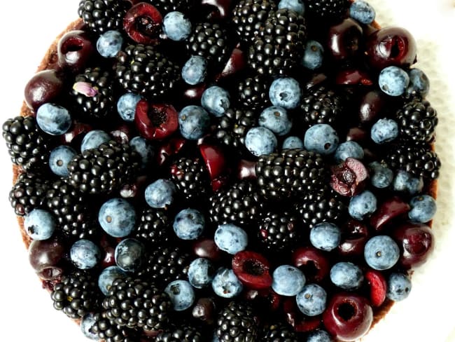 Tarte aux fruits noirs