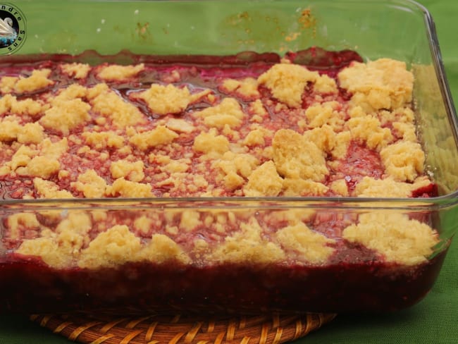 Crumble aux framboises