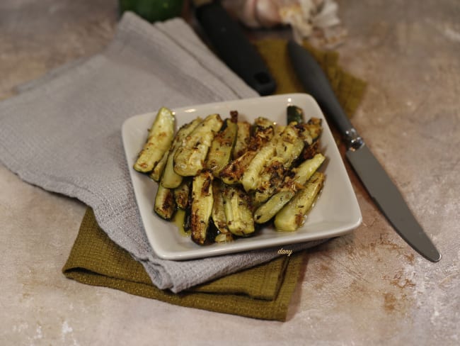 Courgettes ail et parmesan