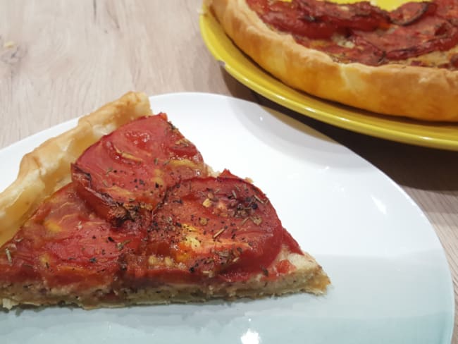 Tarte aux tomates et aux amandes