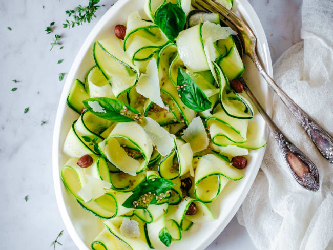 Salade de courgettes crues