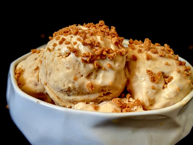 Glace maison aux Spéculoos sans sorbetière