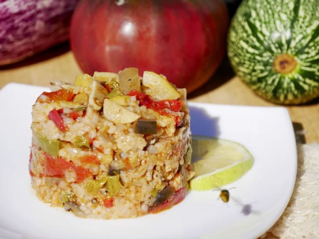 Riz pilaf aux légumes d'été