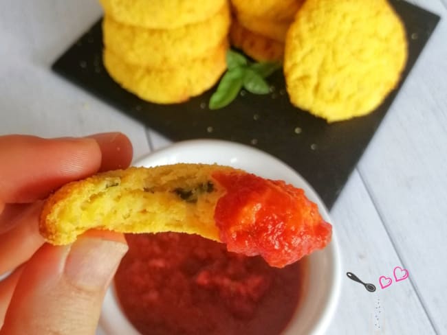 Croquettes courgettes, ricotta et polenta