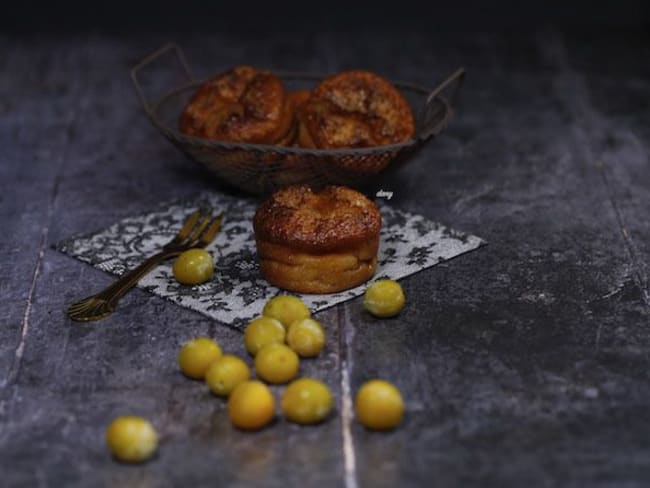 Muffins ricotta mirabelles