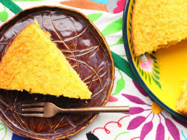 Gâteau mexicain au maïs frais gourmand et pas trop sucré