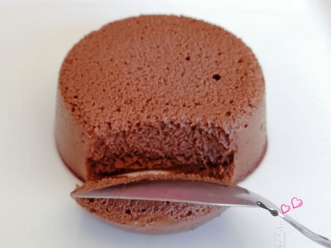 Fondant au chocolat sans cuisson