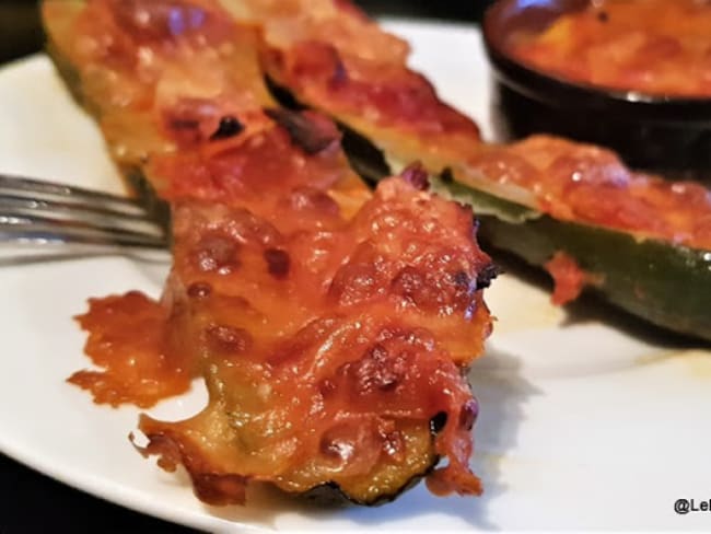 Courgettes gratinées façon pizza