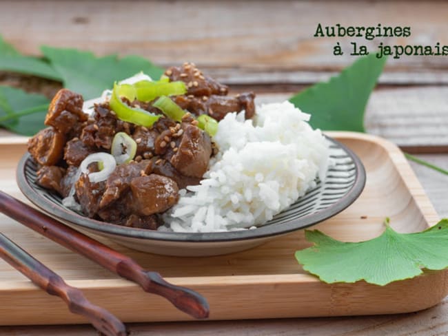 Aubergines à la japonaise au miso et graines de sésame