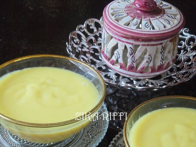 Crème dessert au citron et safran