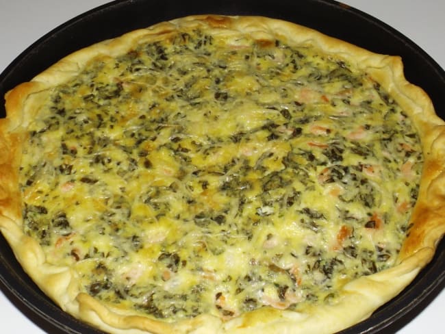 Quiche à l’oseille sauvage et saumon