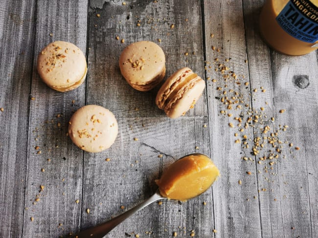 Macarons caramel au tahini