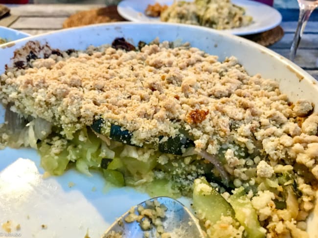 Crumble de courgettes