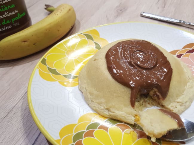 Bowlcake floraline, banane et Nutella